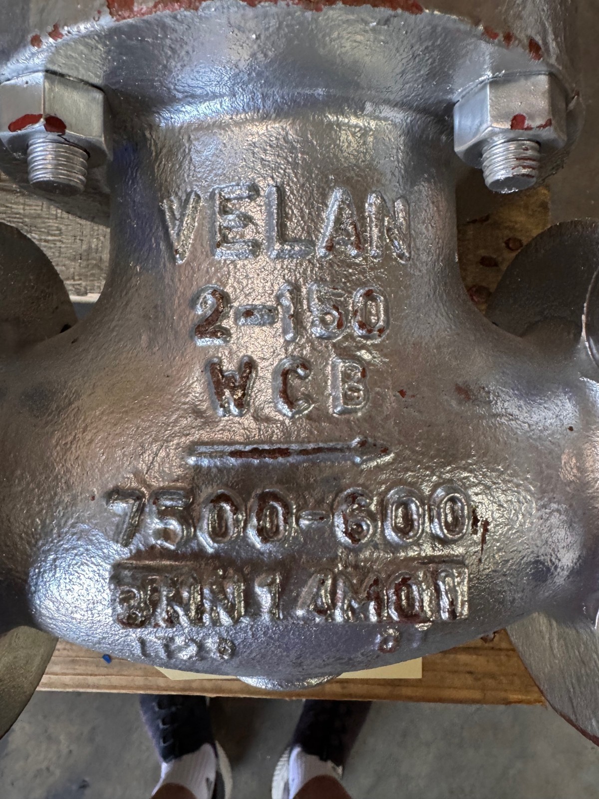 VELAN 2" 150 RF GLOBE VALVE WCB ZP3