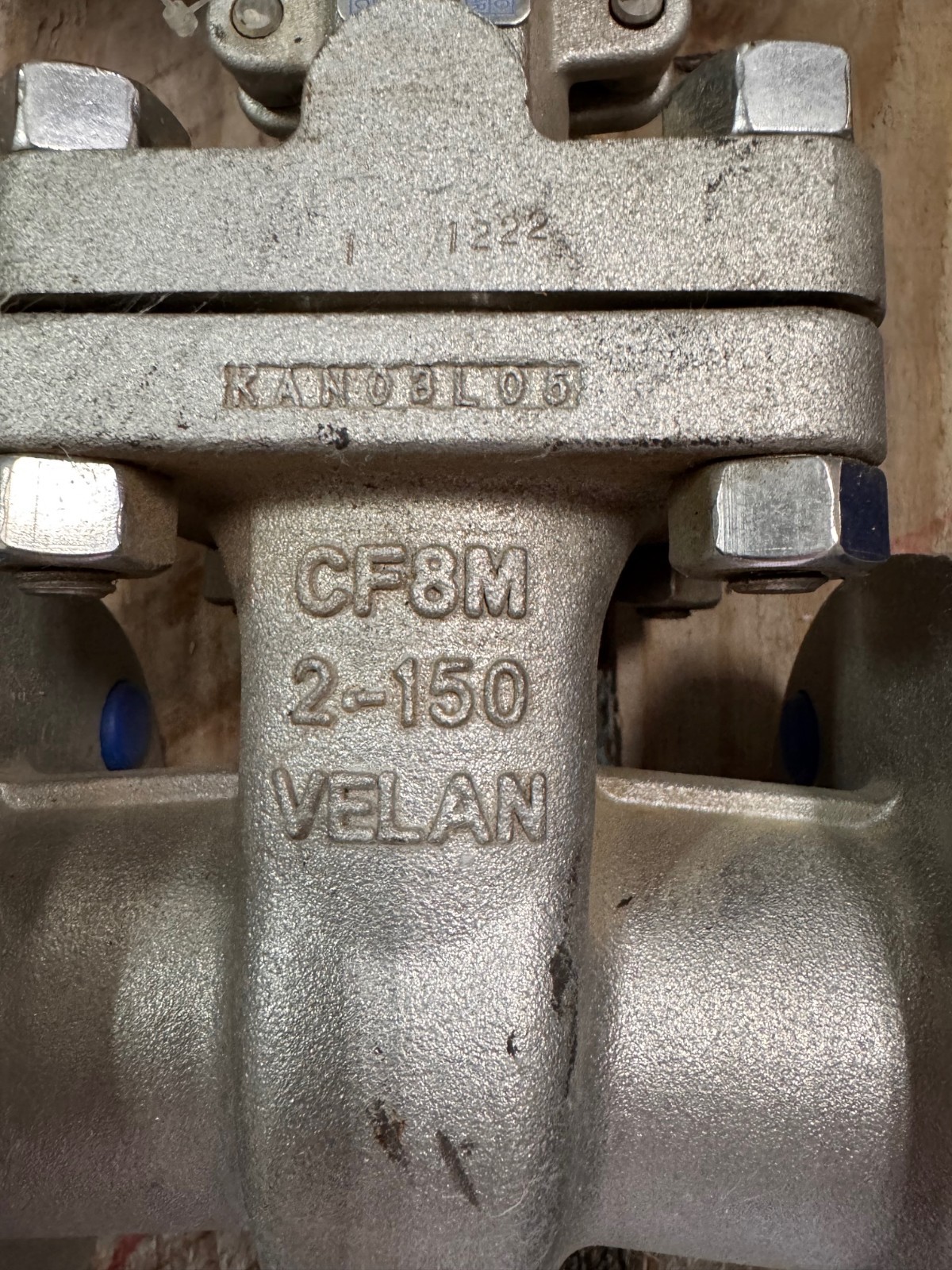 VELAN 2" 150 RF GATE VALVE 316SS  ZA5