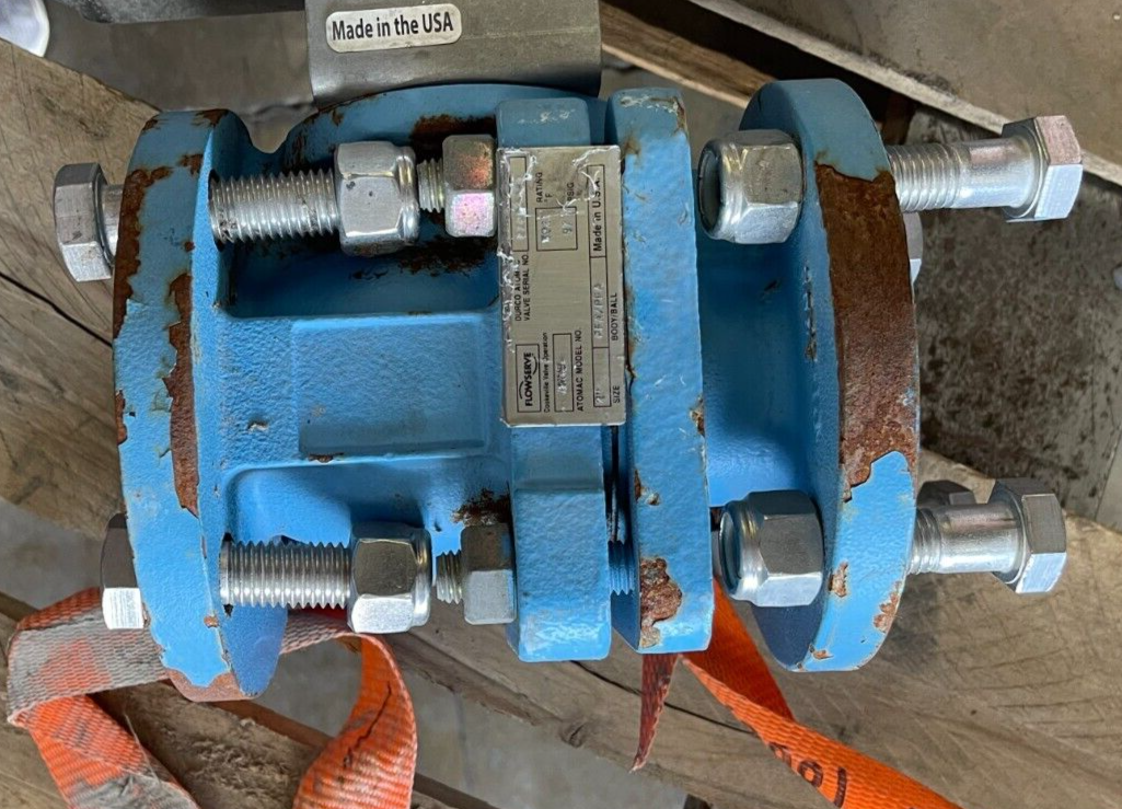 2" 150 RF FP BALL VALVE PFA LINED NEOTECHA NTC050NB2FAL00 W ACTUATOR B125SO6 FLO