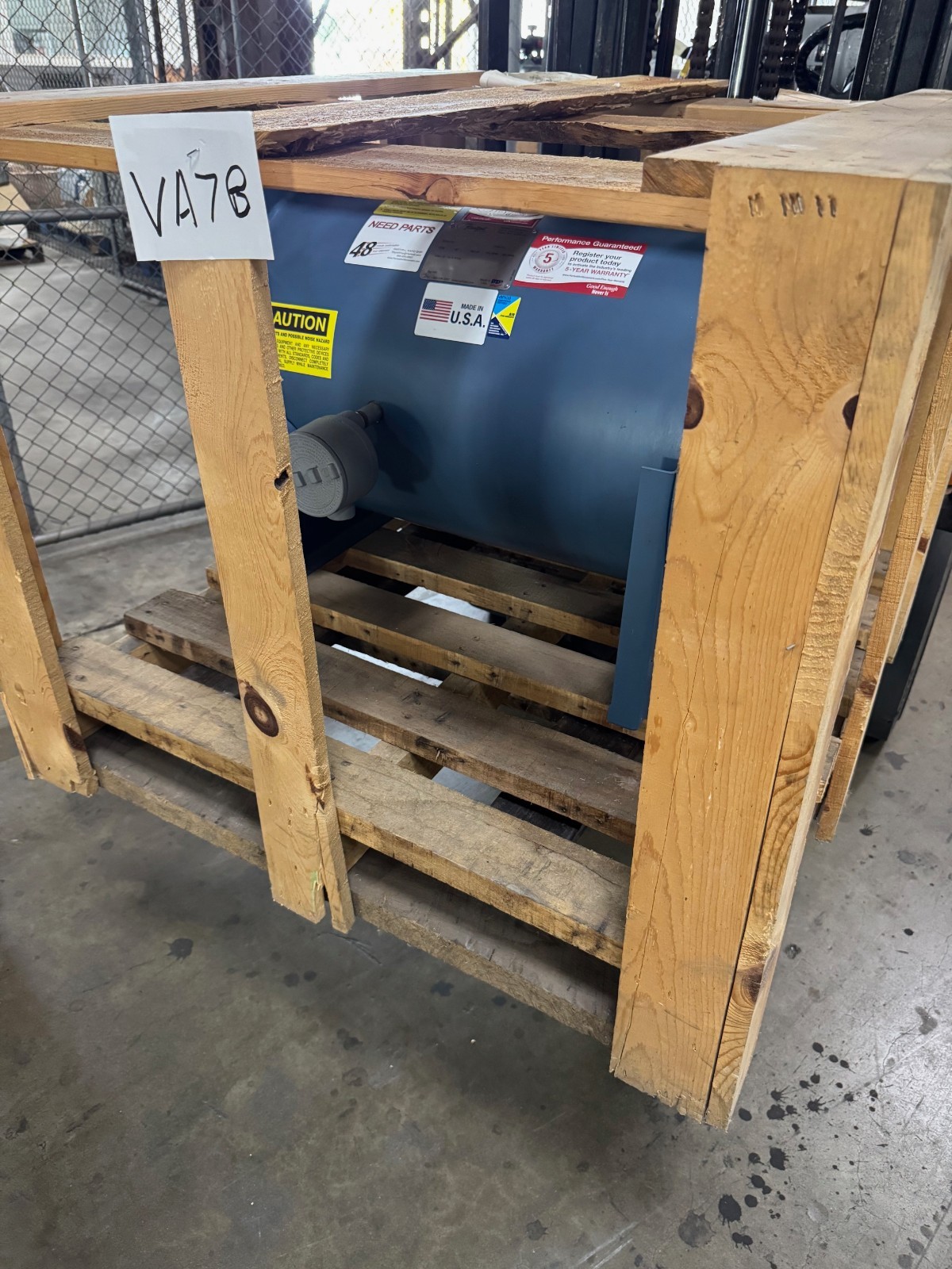 Hartzell 1035 CFM Blower VA7B Model A38-166-STFXEC 1/3 HP 115-230 Volt 1 ph
