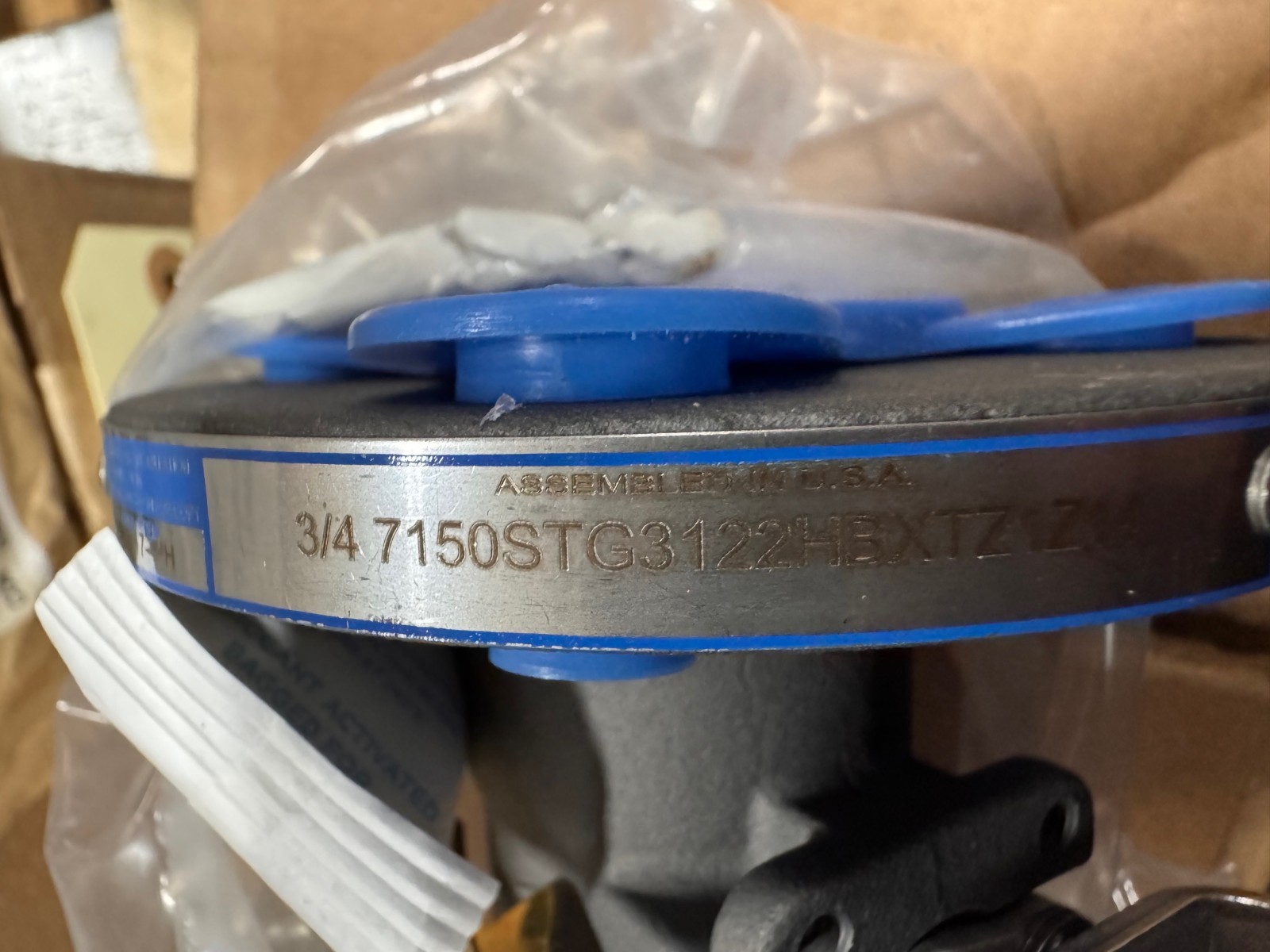JAMESBURY 3/4" 150 FP BALL VALVE MODEL 7150 A105 X SS HANDLE OP ZF3