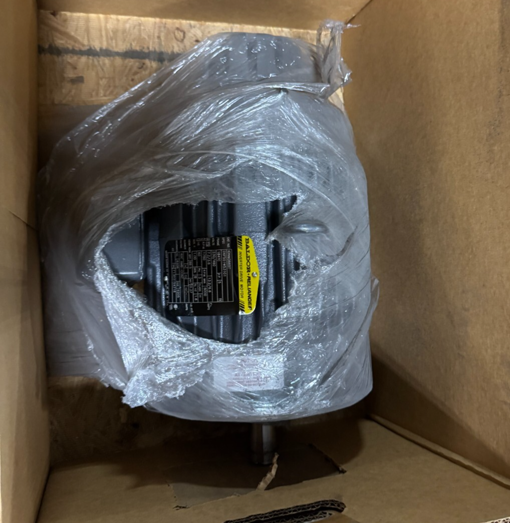 BALDOR MOTOR J4 5HP 1DNM3665T 1760RPM 230/460 V 3 PH 7.2/3.6 13.2/6. A FR 184TC