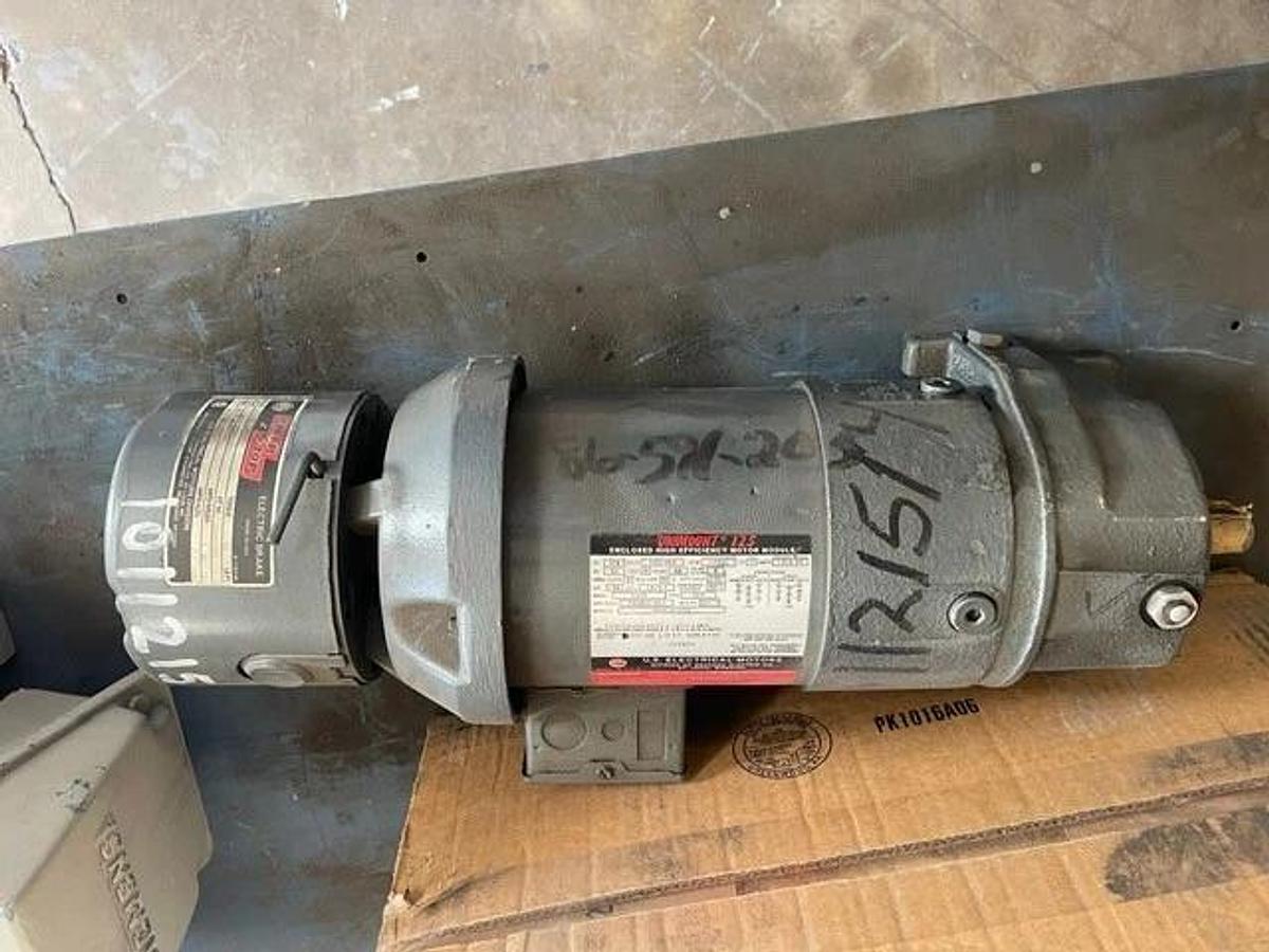US MOTORS 1/4 HP UNIMOUNT 125 ENCLOSED MOTOR P55BLC-962 W BRAKE 230/460 V 1735