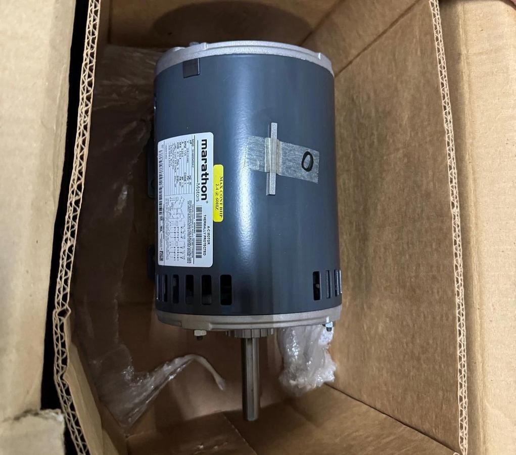 MARATHON Motor 1 HP MODEL HD52FE652 VA10F 1725 RPM 208-230/460 V 5.2-2.6 AMP 3