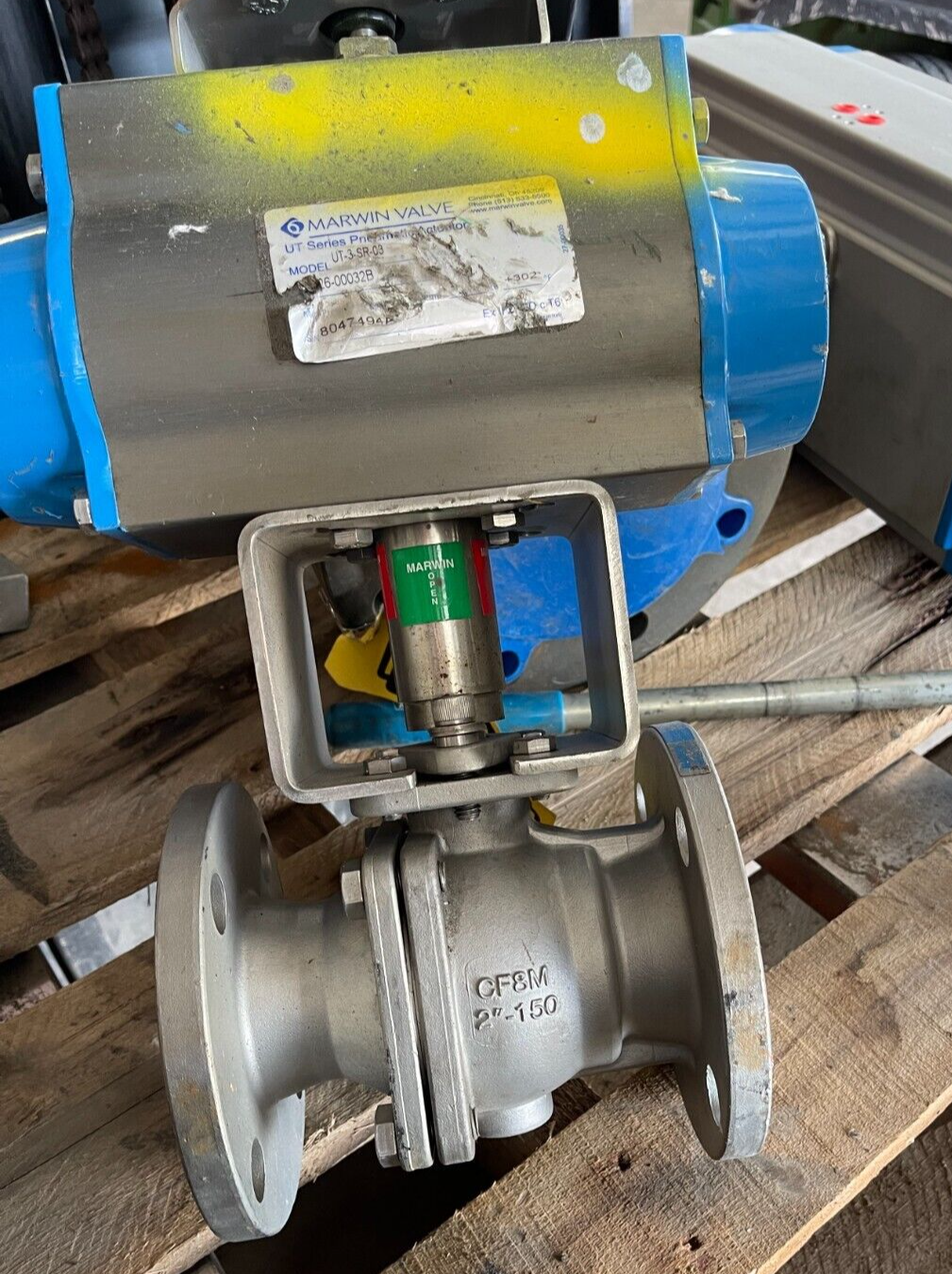 2" 150 RF FP BALL VALVE 316 MARWIN FMYB5120 W ACT UT-3-SR-03