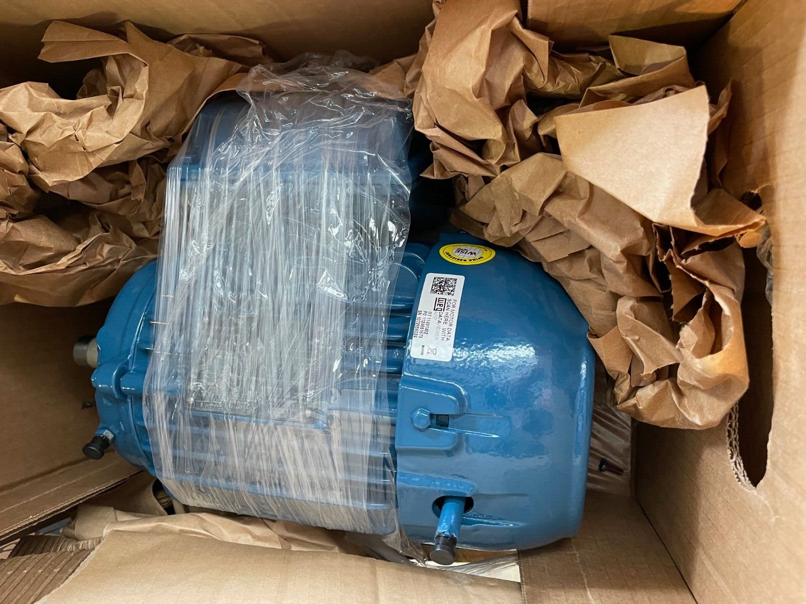 WEG 1.5 HP ELECTRIC MOTOR 04P143/5T 1800 RPM 460 V 60 HZ 00158ST3QIE145T-W22