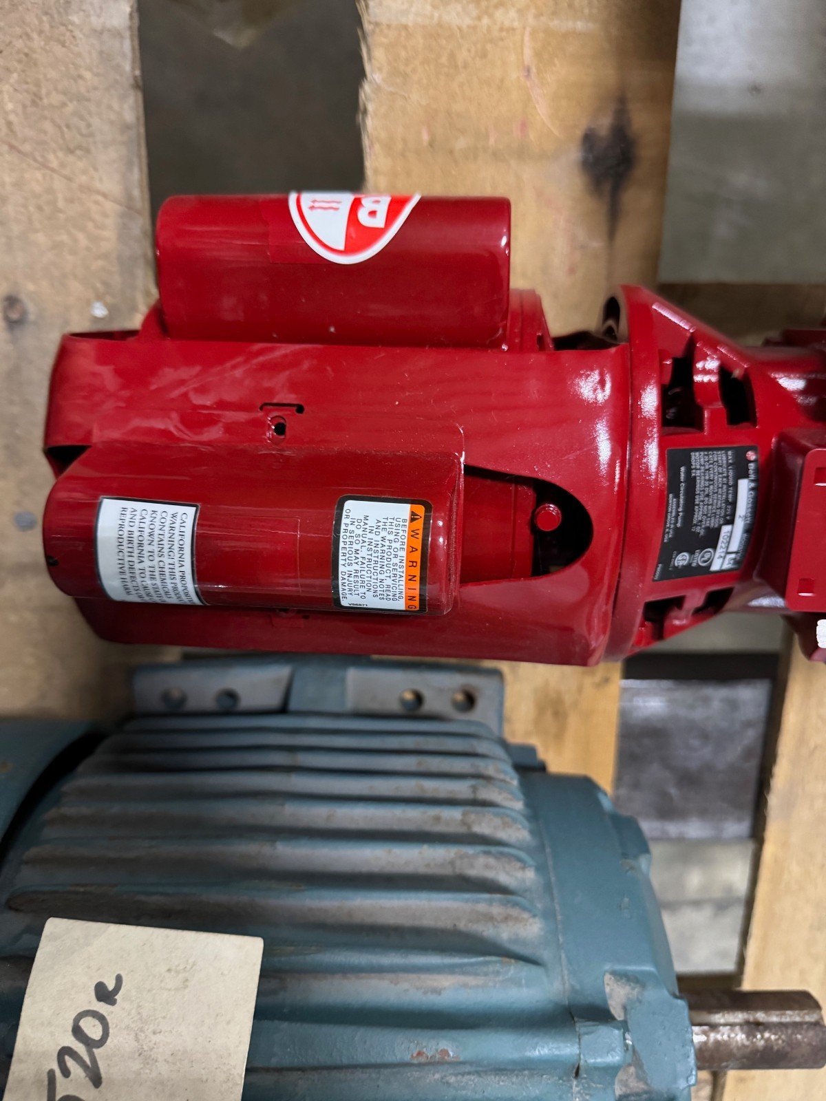 Bell & Gossett 2" X 2" CENTRIFUGAL PUMP VA18F MODEL B41 1725 RPM 1/6 HP Motor 11