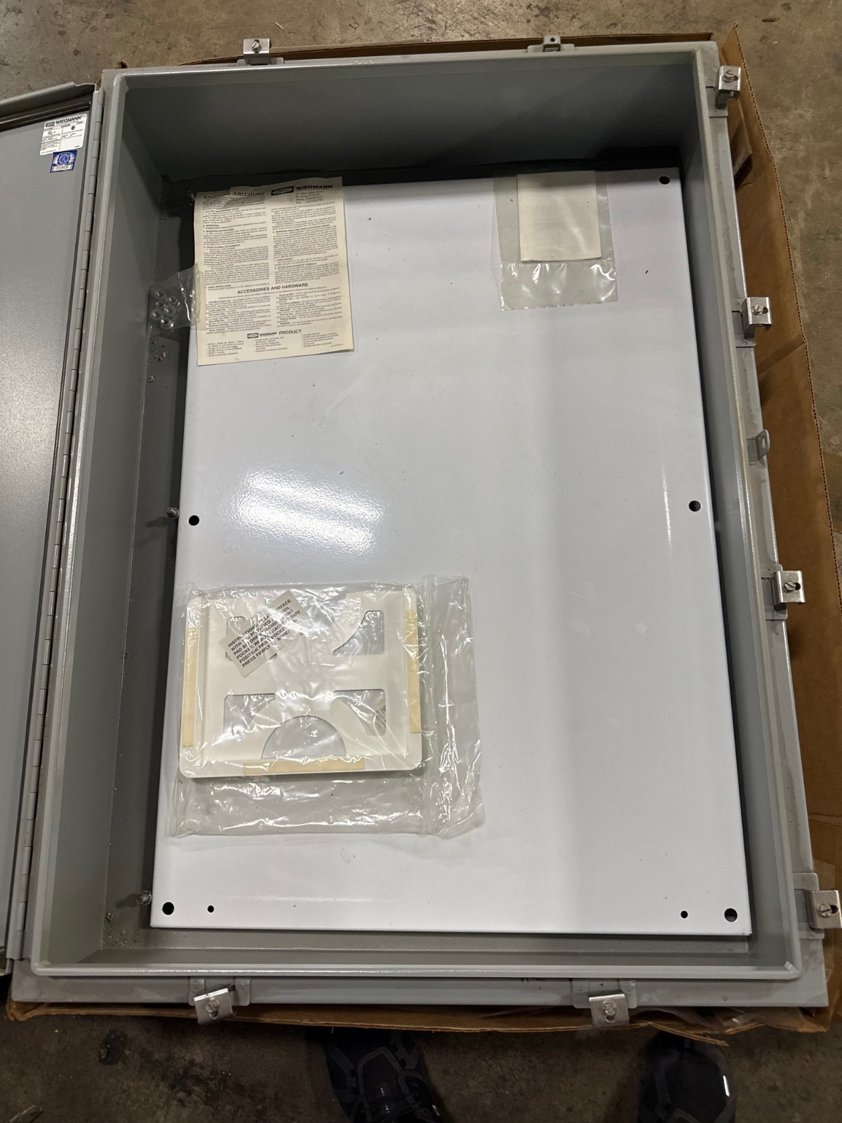 WIEGMANN ENCLOSURE MODEL N4423008  42 X 30 X 8 AD8 STEEL ENCLOSURE