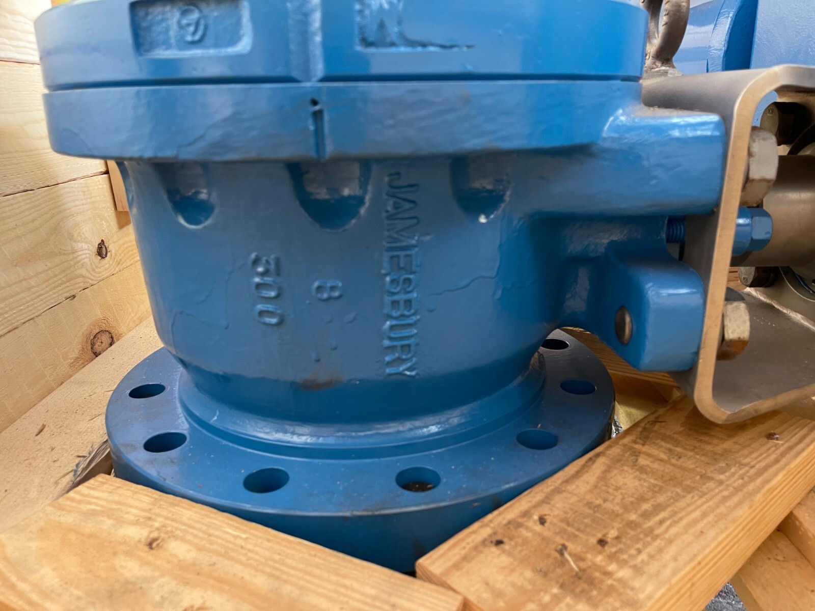 8" 300 lb NELES JAMESBURY RF TRUNION BALL VALVE 316 730SB-71-3600WTT W ACTUATOR