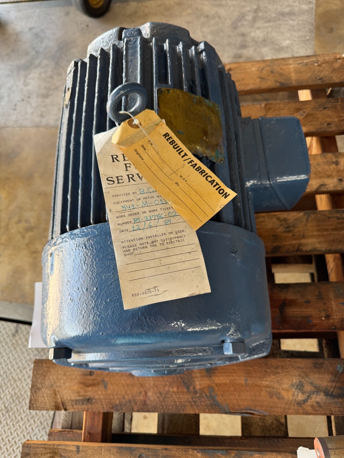 LOUIS ALLIS MOTOR TT1 10 HP MODEL 13226NM45 1760 RPM 220/440 V 3 PH
