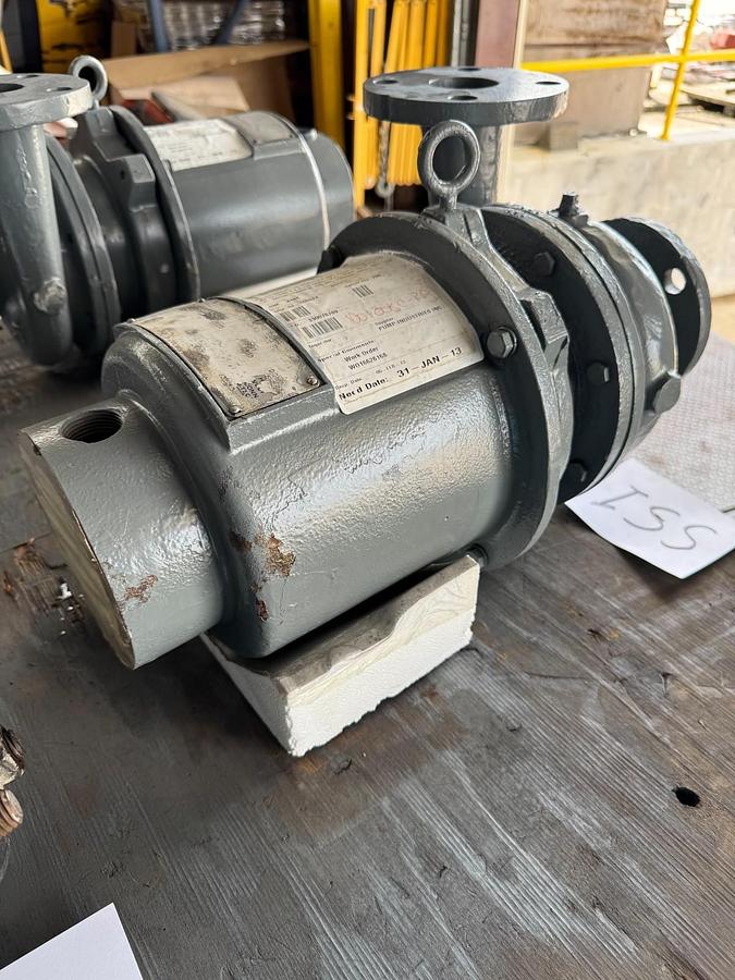 Refurbished ALLIS CHALMERS PUMP SS1 MODEL DCHT 120 GPM 2" X 2" IMPELLAR 5 5/8" 5 HP 3500 RPM