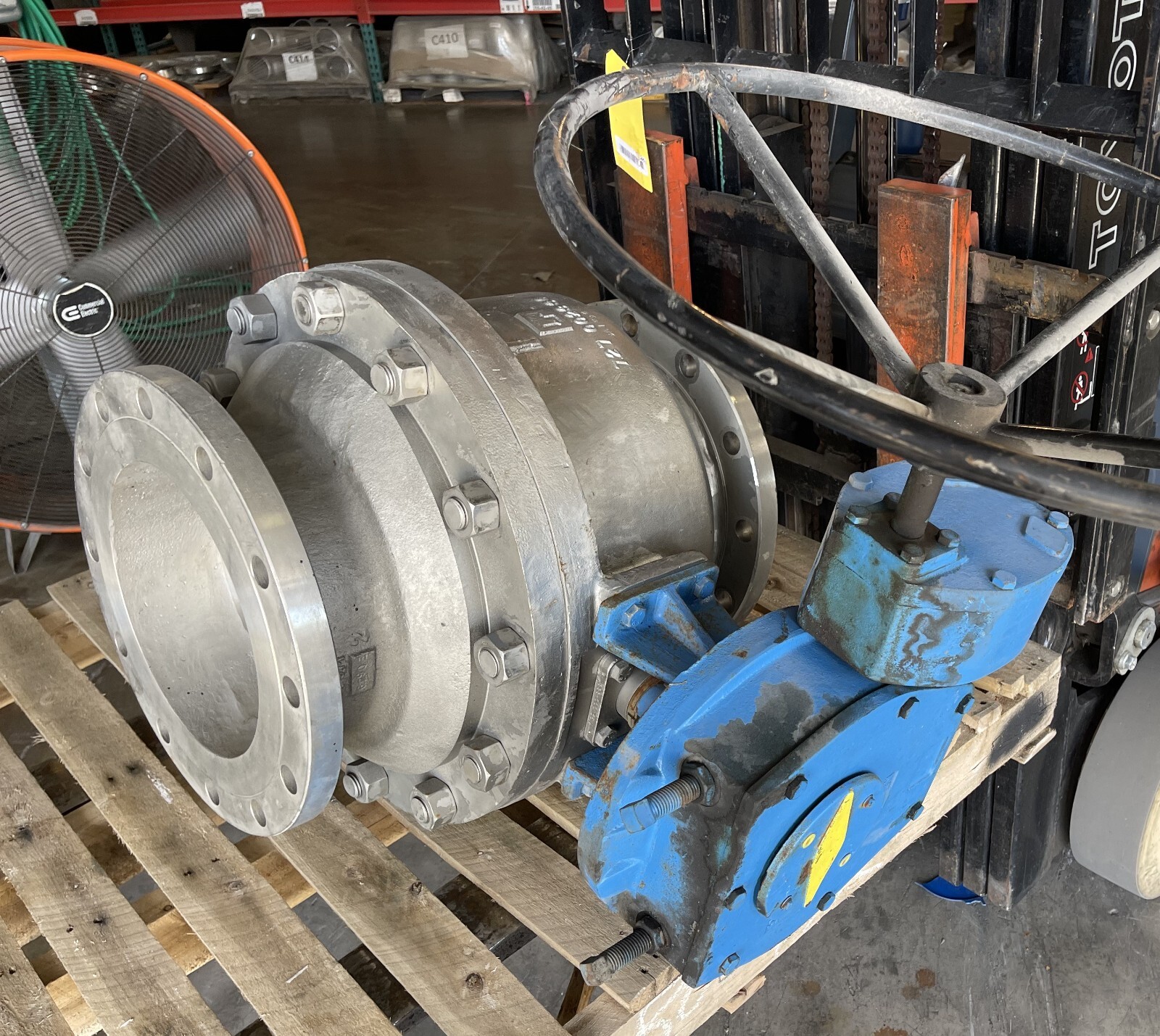 10" 150 RF FP BALL VALVE  NELES JAMESBURY 10-6150-71-3600MB1 316 SS W GEAR