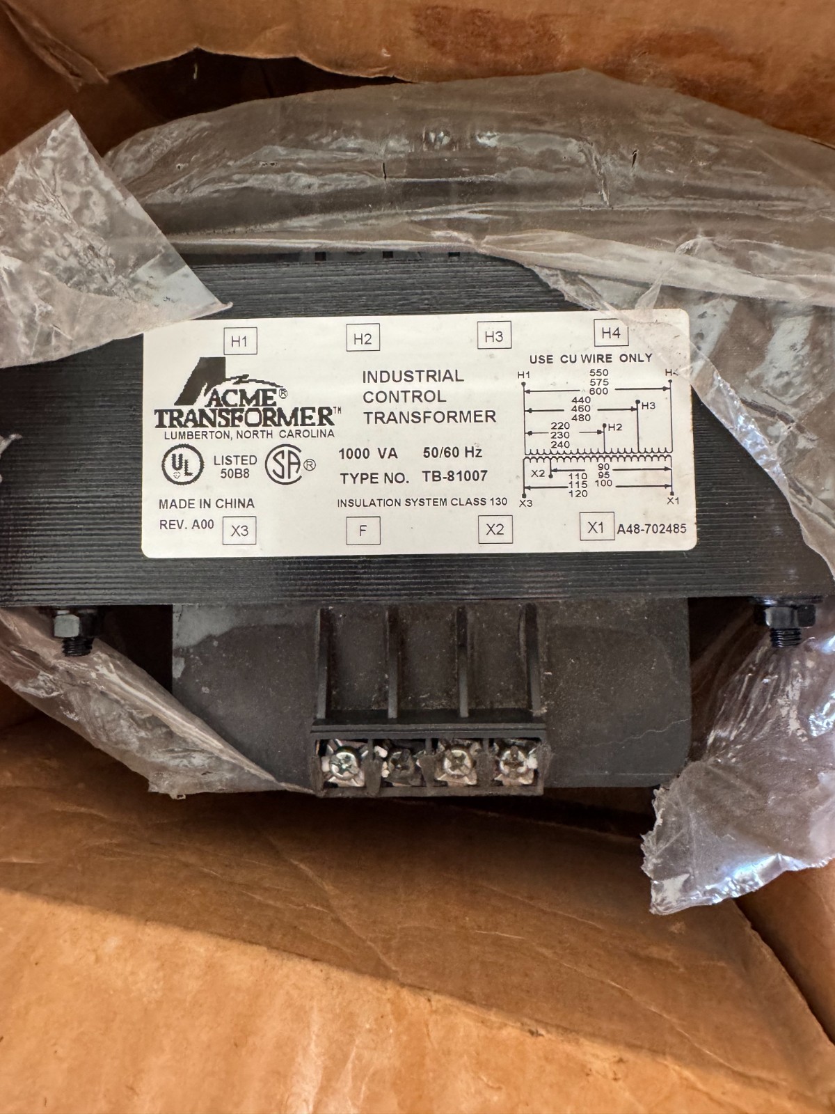 1 Lot INDUSTRIAL CONTROL TRANSFORMERS ACME GE PHILIPS/ ADVANCE HAMMOND 33 PC'S