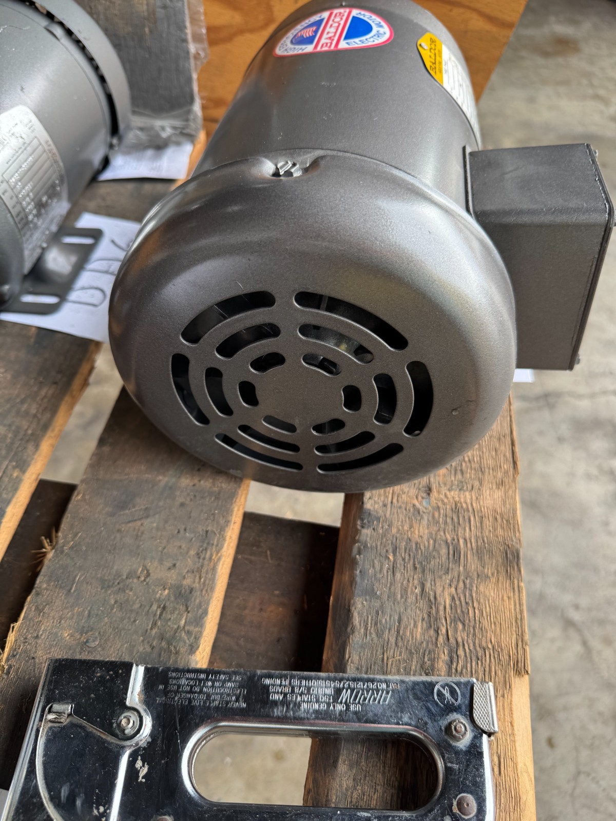BALDOR MOTOR DD7 3 HP MODEL WM3559 3450 RPM 230/460 V 3 PH 8.1-7.6/3.8 AMP FR 5