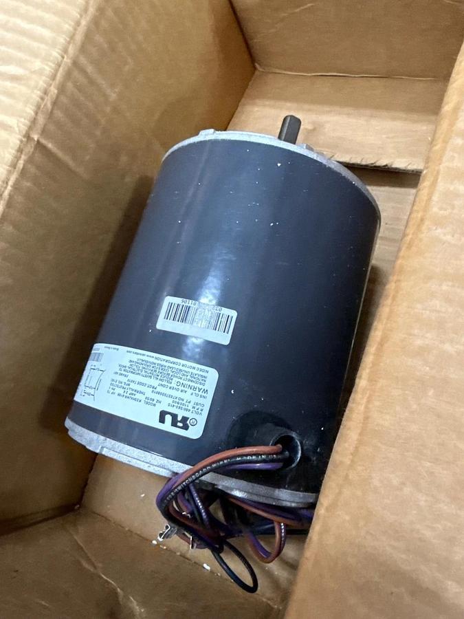 Used NIDEC Motor 3/4 HP MODEL K55HXJKR-9169 ZFA4 1100-900 RPM 460/380-415 V 2.8 AMP 1