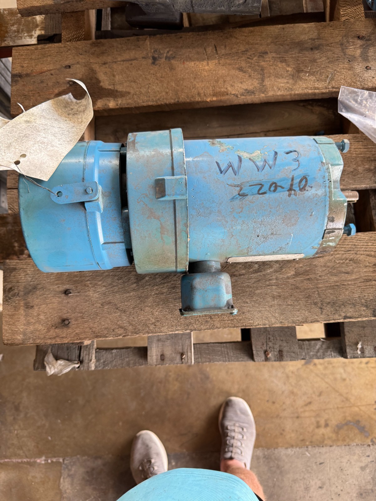 RELIANCE MOTOR WW1 WW2 WW3 HP MODEL P56H3439N WITH BRAKE 1725 RPM 230/460 V