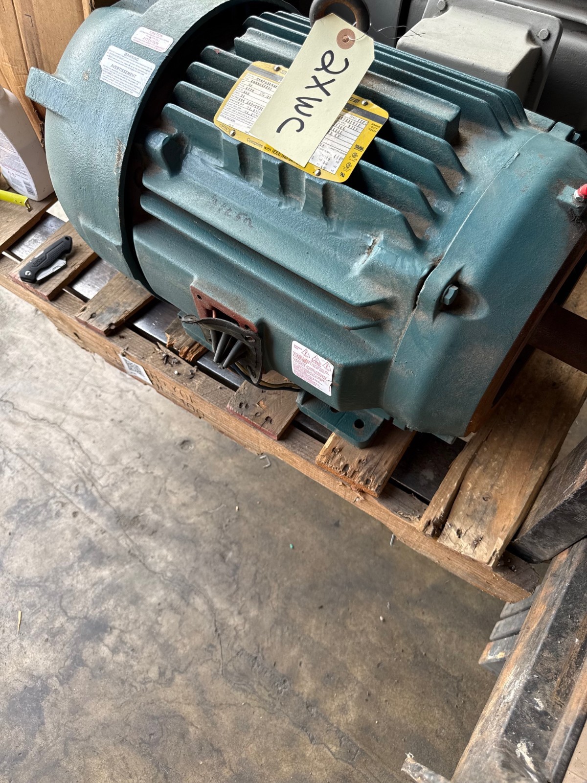 BALDOR SUPER E SEVERE DUTY 841XL MOTOR 30 HP MODEL CECP841041-4 2XWC 2700 RPM 46