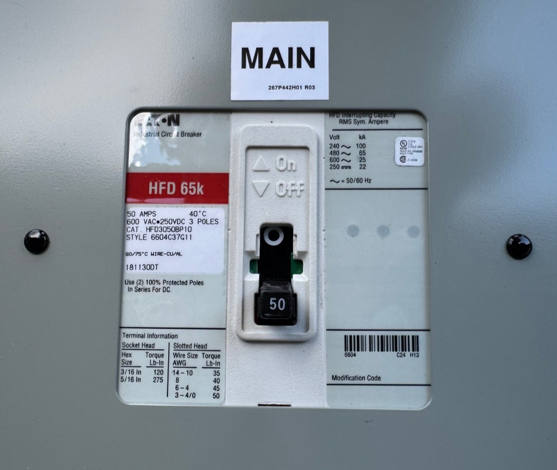 Appleton EXPLOSION PROOF BREAKER PANEL V64 ALPNC12C12M1 50 AMP 120/208V 3PL 3 P