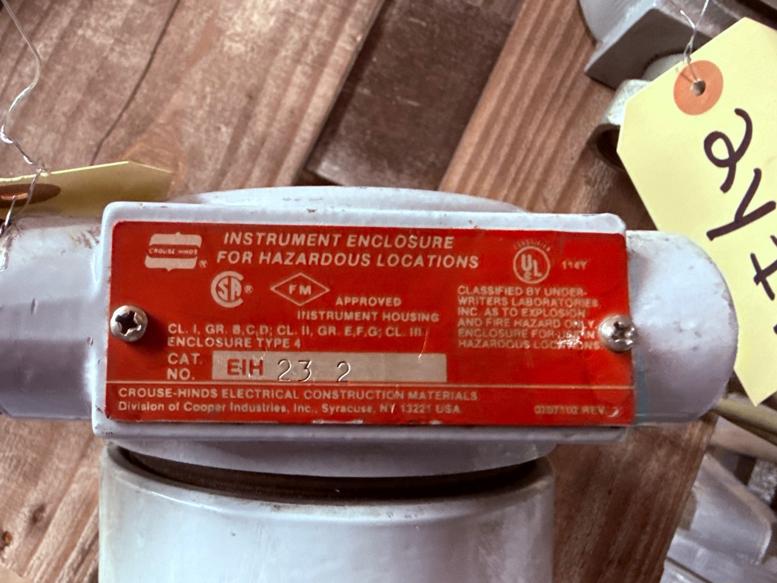 Refurbished CONTROL INSTRUMENTS CROUSE HINDS EIH 232 PRESSURE TRANSMITTER  W SMART MAX BRAIN