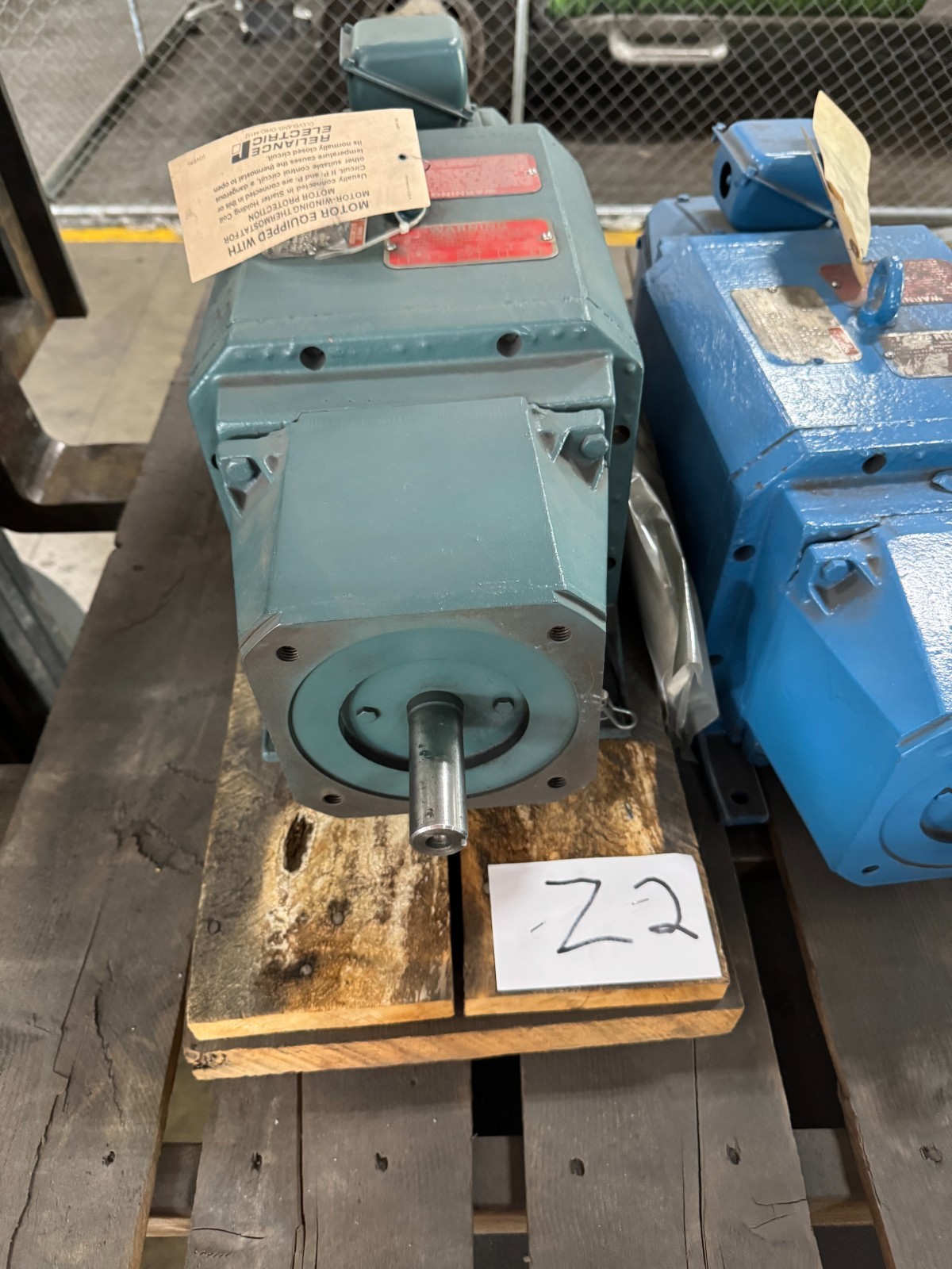 RELIANCE RPM III DC MOTOR ZA1 5 HP MODEL T56H1021R-PS 1725 RPM 180 V DC 23 AMP