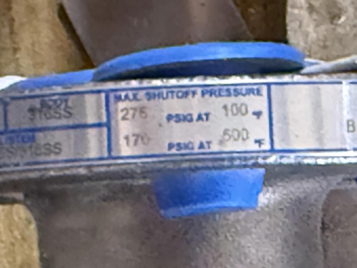 JAMESBURY 3/4" 150 RF BALL VALVE FP FIG # 3/4" 7150313600XTZ2 316 BODY