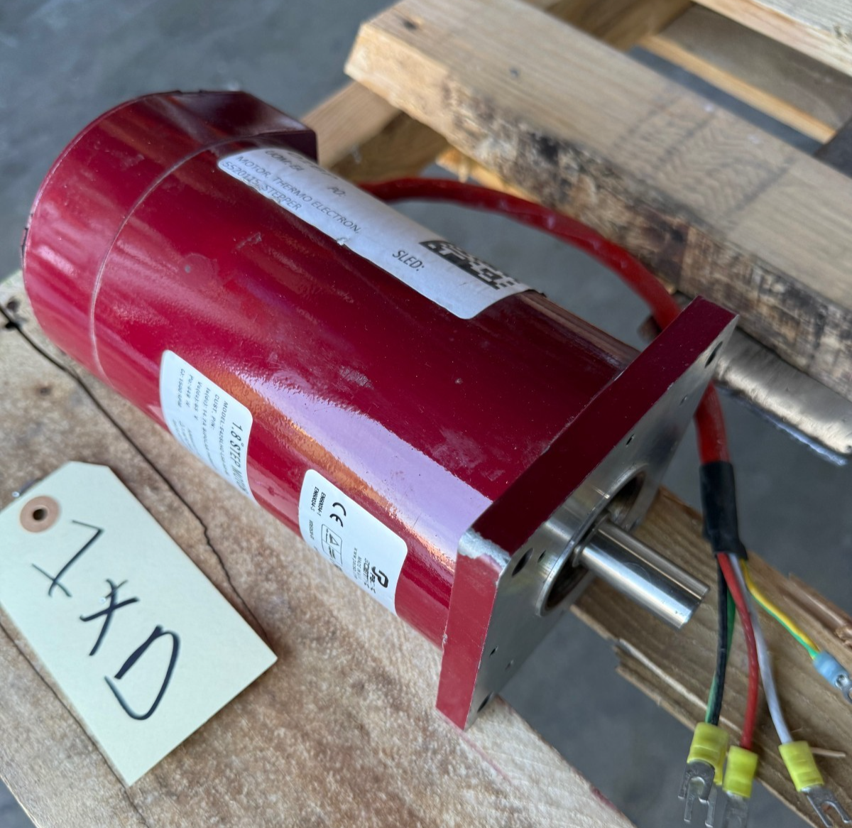 PACIFIC SCIENTIFIC 1.8 HP STEP MOTOR 1XD MOD E42SLHC-LSS-NS-02 1500 RPM 65 V DC