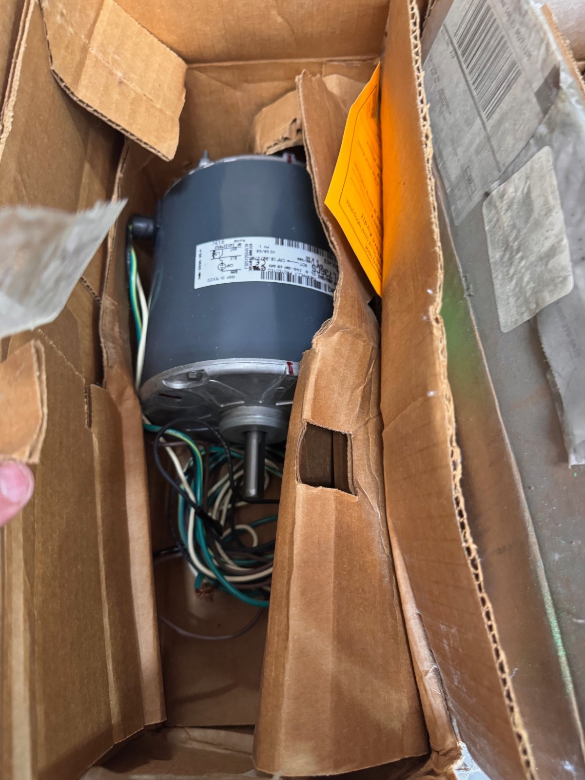 GE Motor 1/4  HP MODEL L736CS HC40GE463A ZH4 ZH6 1100/900 RPM 400/460 V .66 AMP