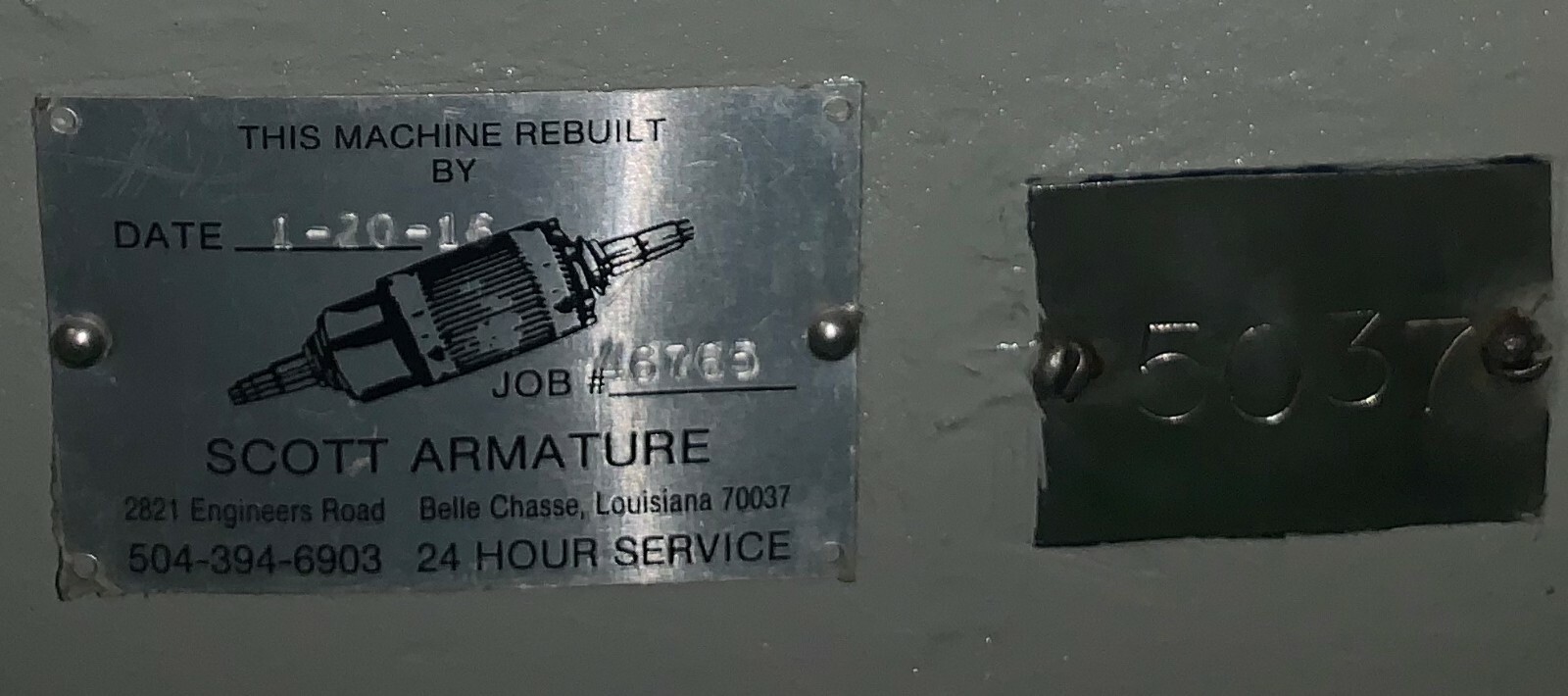 900 HP Electric Motor Westinghouse 3PH 4160 V 60HZ 3571 RPM 108 Amp Rebuilt