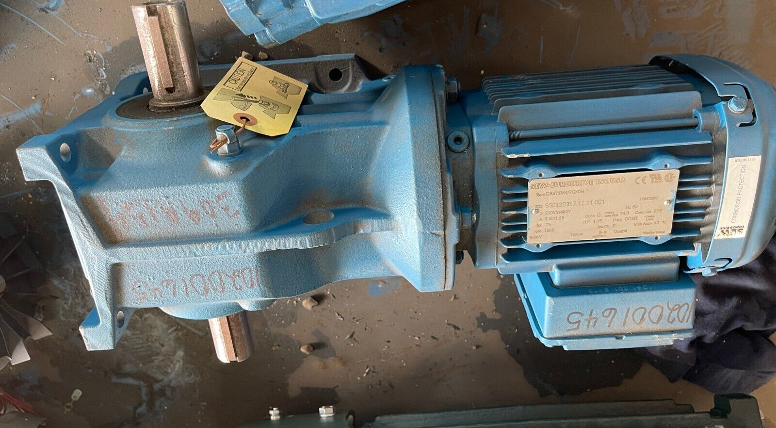 Sew Eurodrive GEAR MOTOR .75 HP 230/460 1700/293 RPM DRS71M4/FG/DH