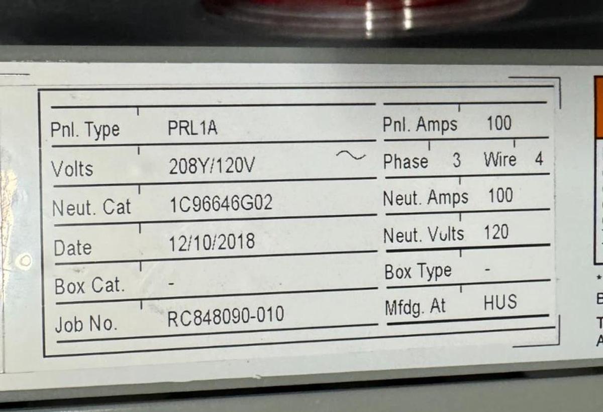 Appleton EXPLOSION PROOF BREAKER PANEL ALPNC12C12M1 20 AMP 120/208V 3 POLE 3 PH