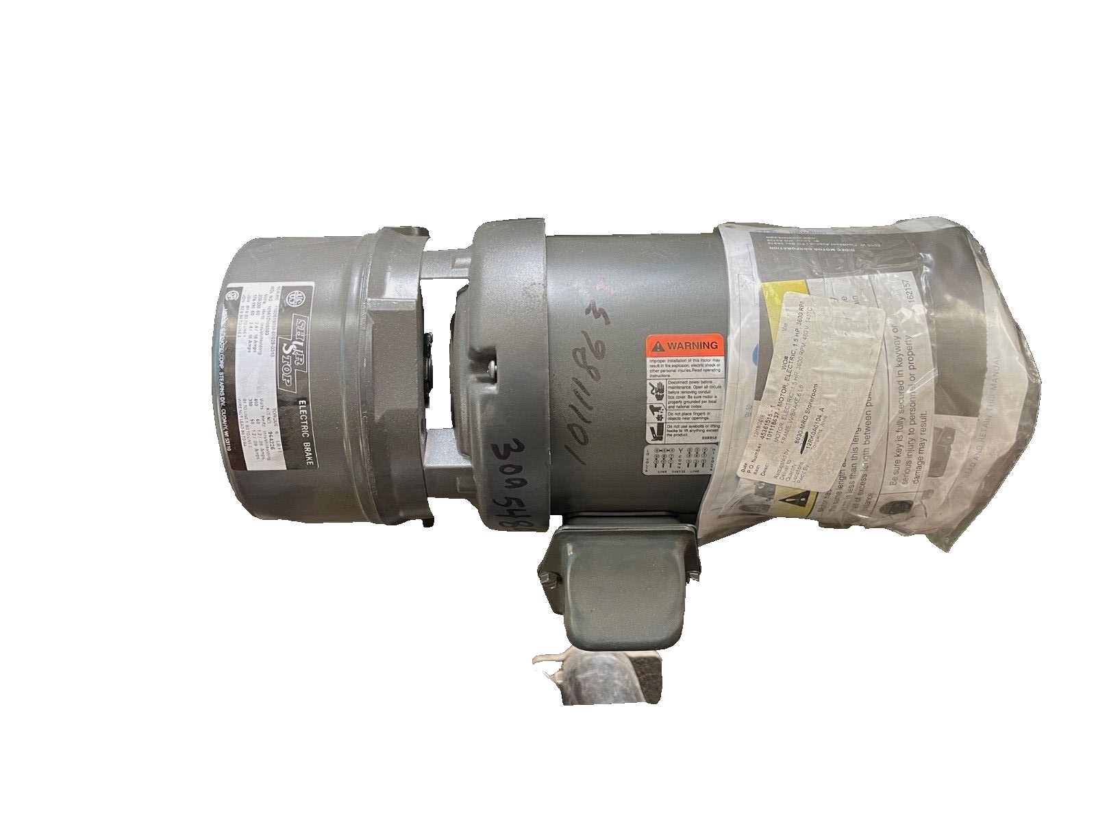 US MOTORS 1 HP MOTOR 1740 RPM 460 V FRAME 143T W BRAKE
