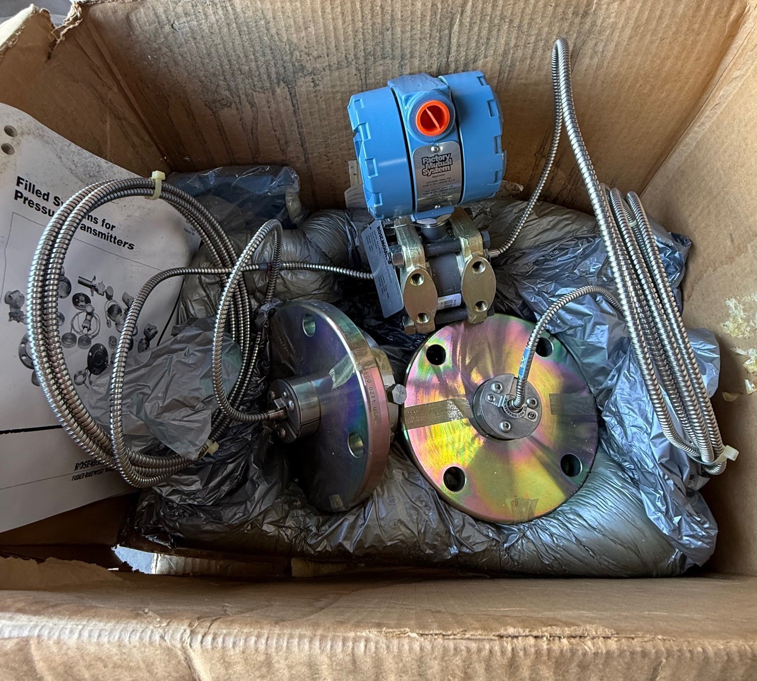 ROSEMOUNT TRANSMITTER 1151DP3E12T0545BIL4 1XA 0-30" IN H2O FLANGED SENSOR