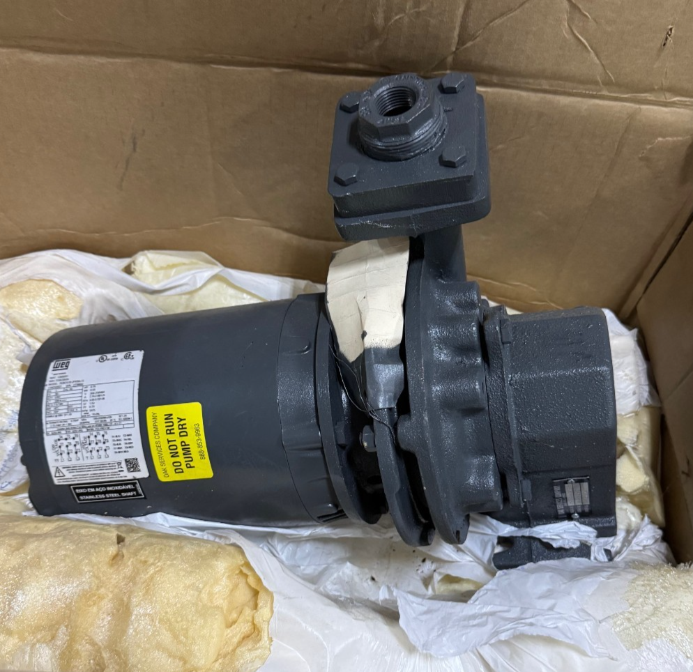 OAK SERVICES PUMP WA6B MODEL .75116D56J SER N-1056 3/4 CI BODY 3/4 HP
