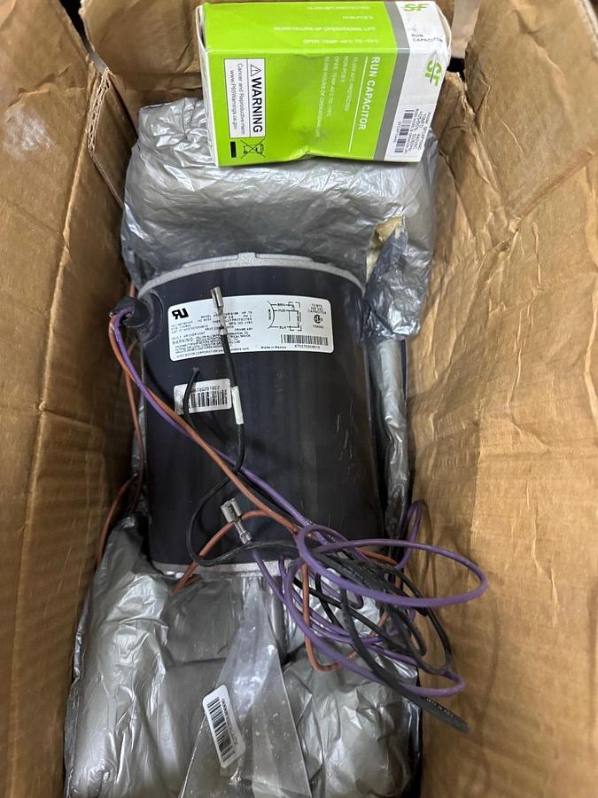 NIDEC US MOTORS Motor 3/4 HP MODEL K55HXJKR-9169 VA11D 1100/900 RPM 480/380-415