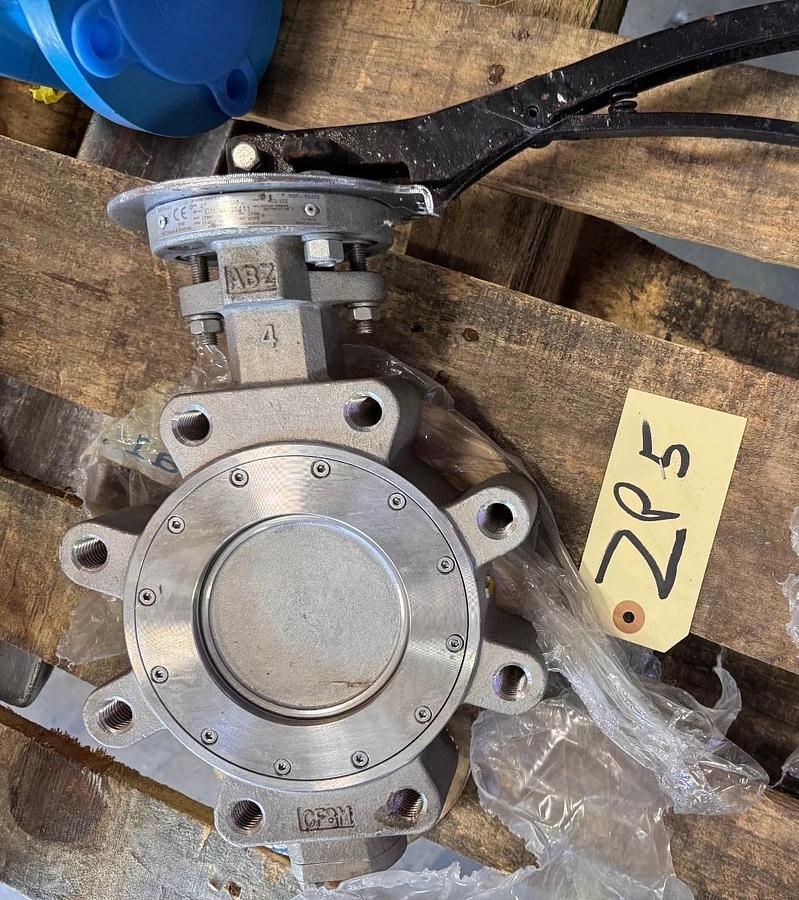 4" 150 LUG HI PERFORMANCE BUTTERFLY VALVE 316 SS ZP5 ABZ HANDLE