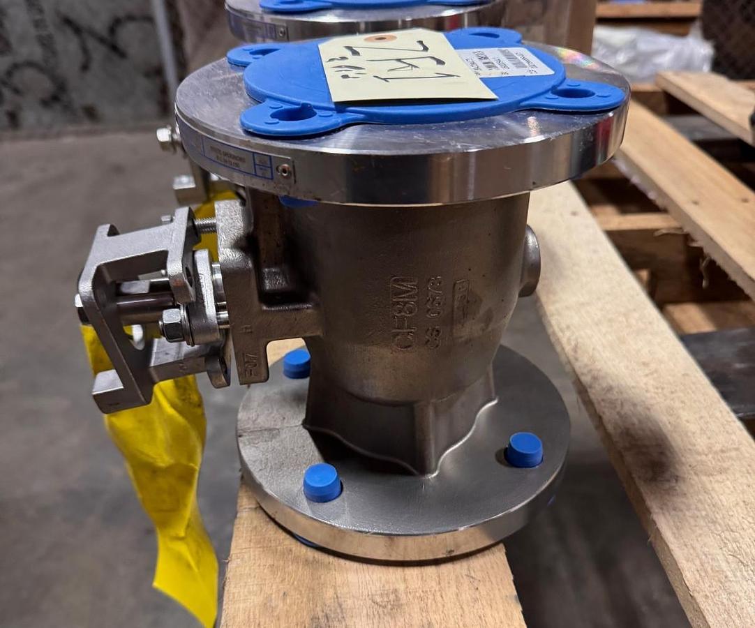 JAMESBURY 3" 150 FP BALL VALVE 316 SS MODEL 7150 HANDLE OP ZF1
