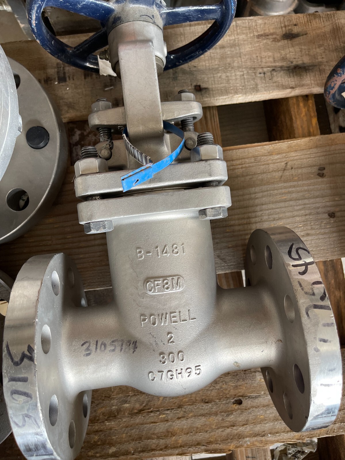 2" 300 RF GATE VALVE POWELL 2467FM0TXXX 316 SS