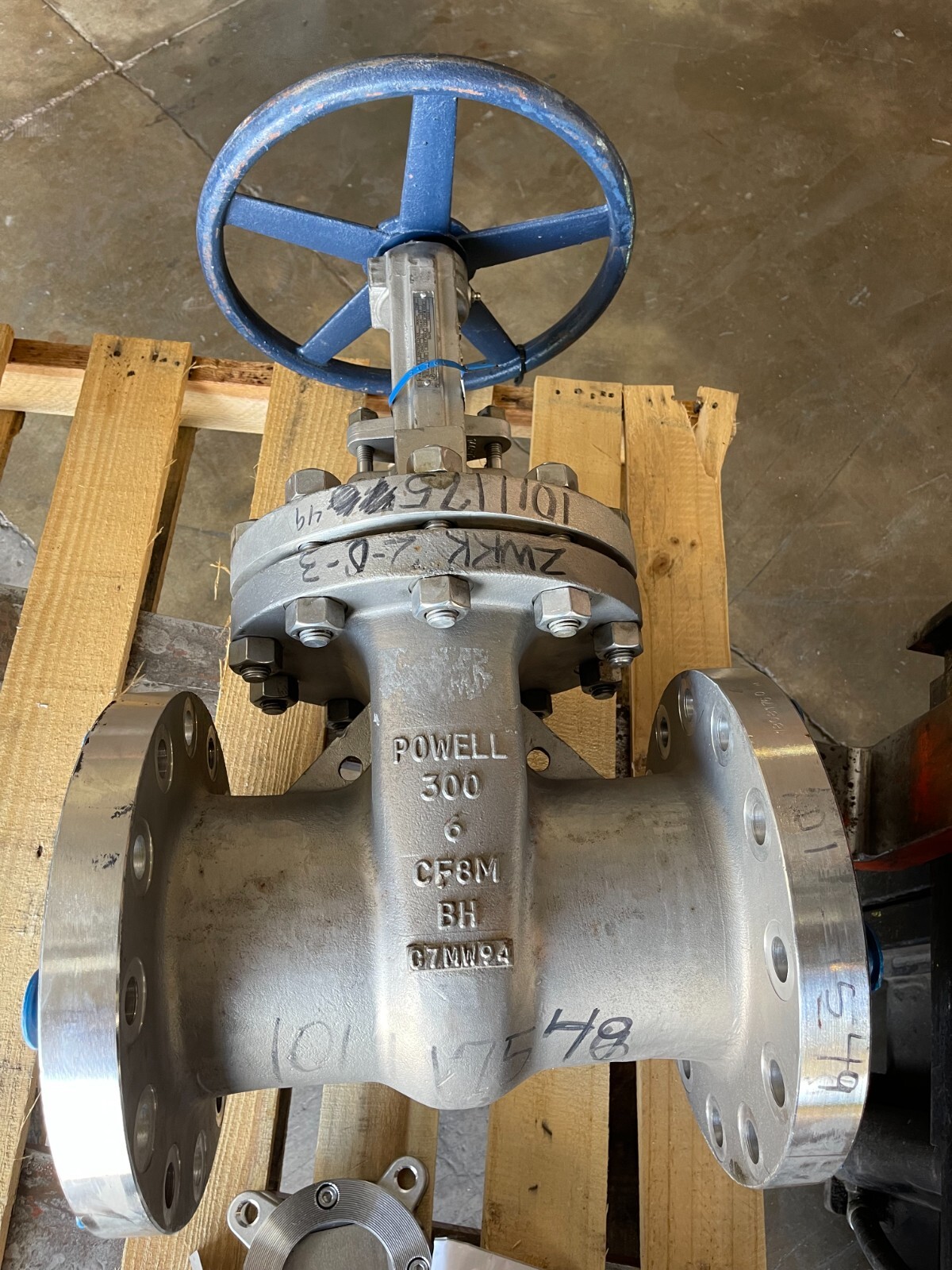6" 300 LB RF GATE VALVE POWELL 316 STAINLESS 2467FMOTXXX
