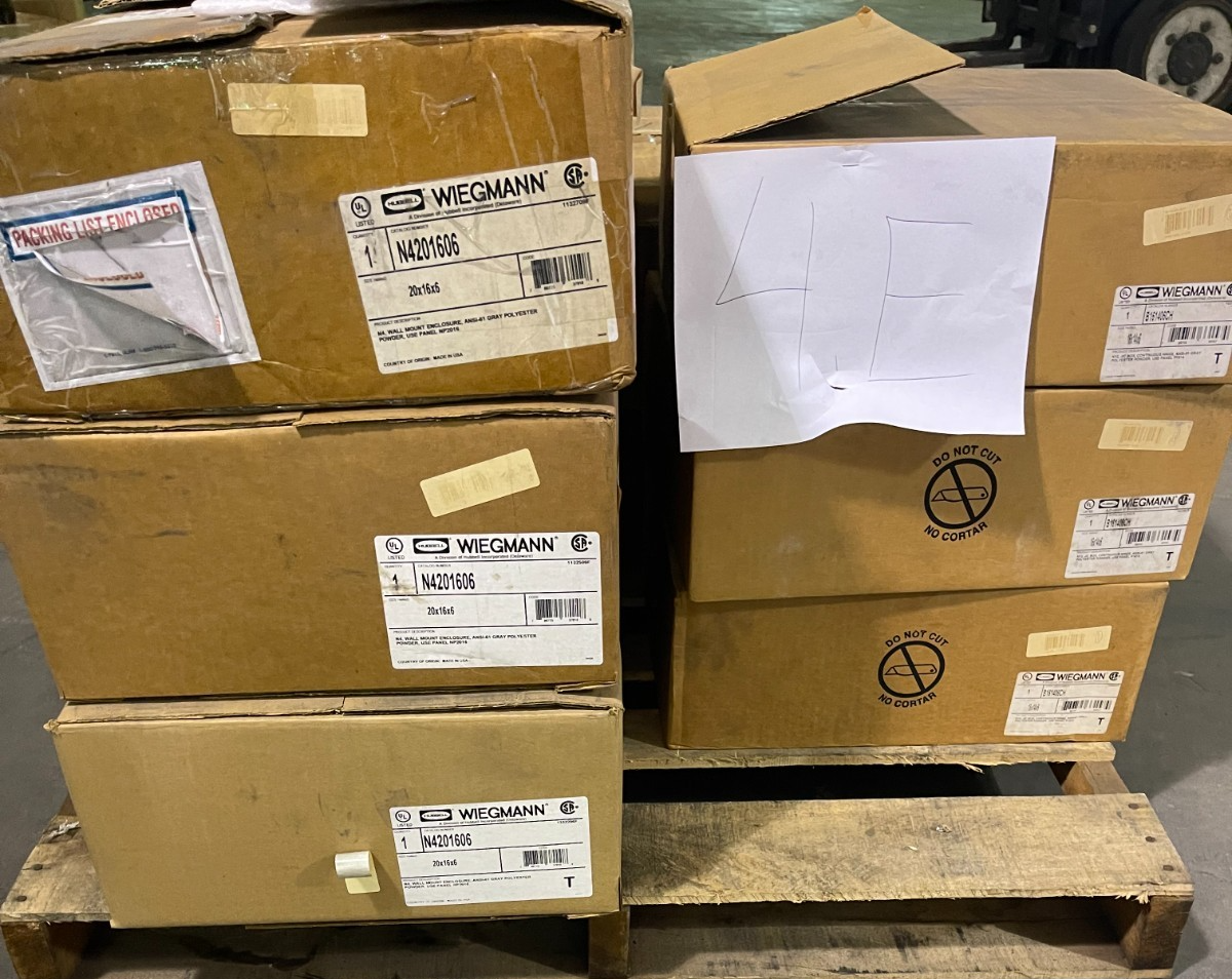 WIEGMANN N4201606 20 X 16 X 6 AD10A STEEL ENCLOSURE