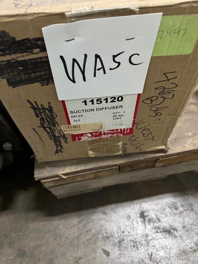 BELL & GOSSETT SUCTION DIFUSSER WA5C MODEL DD-3X  115120 3" FLANGED END CI BODY