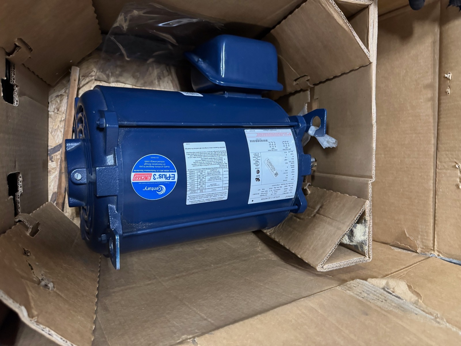 BALDOR 20 HP MOTOR XA3  MODEL M4112T 870 RPM 230/460 V 3 PH 165 AMP FR 324T