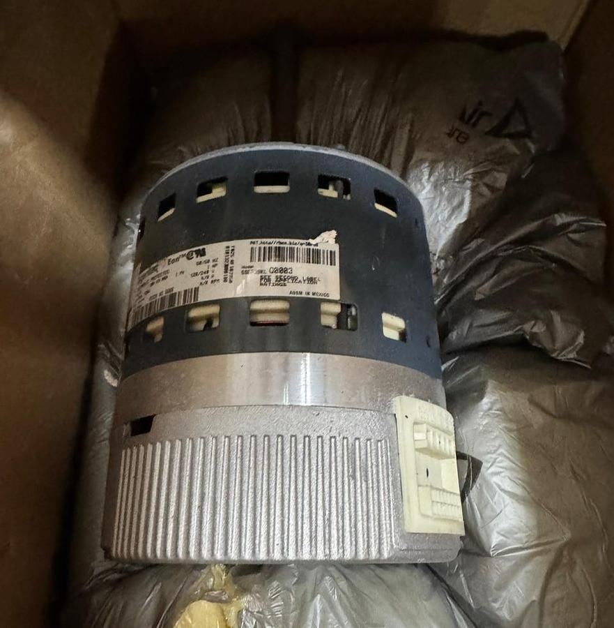 Carrier Genteq Motor 1 HP Model HD52AZ468 WA4B 120/240 V 1100/900 RPM