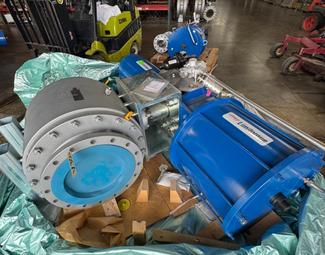 Used LIMITORQUE ACT LPS-30A-585B-FC2-3 W ARGUS 16" 150 RF FP BALL VALVE FK76M