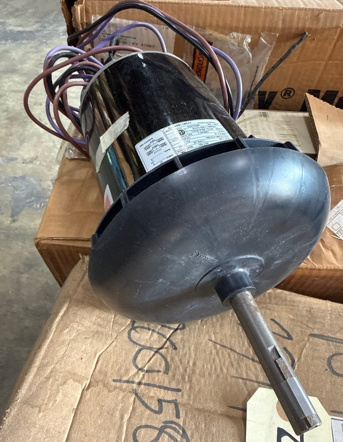 Used GENTEC 1 HP MOTOR XFA6 MODEL F48M02A05 1100 RPM 380-415/460 V 2.15 AMP