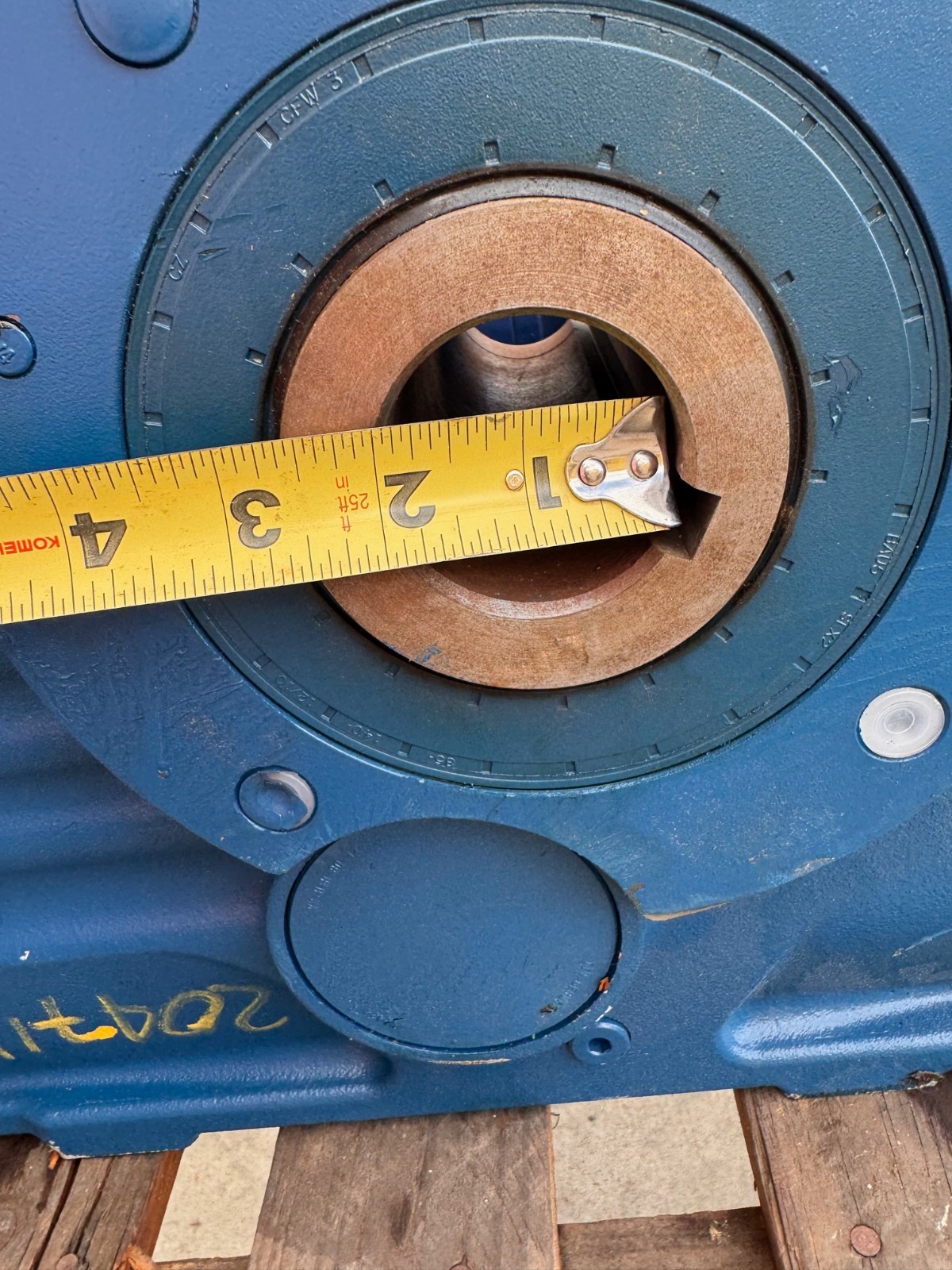 SEW-EURODRIVE GEAR REDUCER MOD KAF87/A 1 1XK 750 TO 36 RPM 2" HOLE SIZE