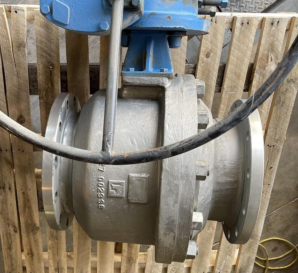 10" 150 RF FP BALL VALVE  NELES JAMESBURY 10-6150-71-3600MB1 316 SS W GEAR