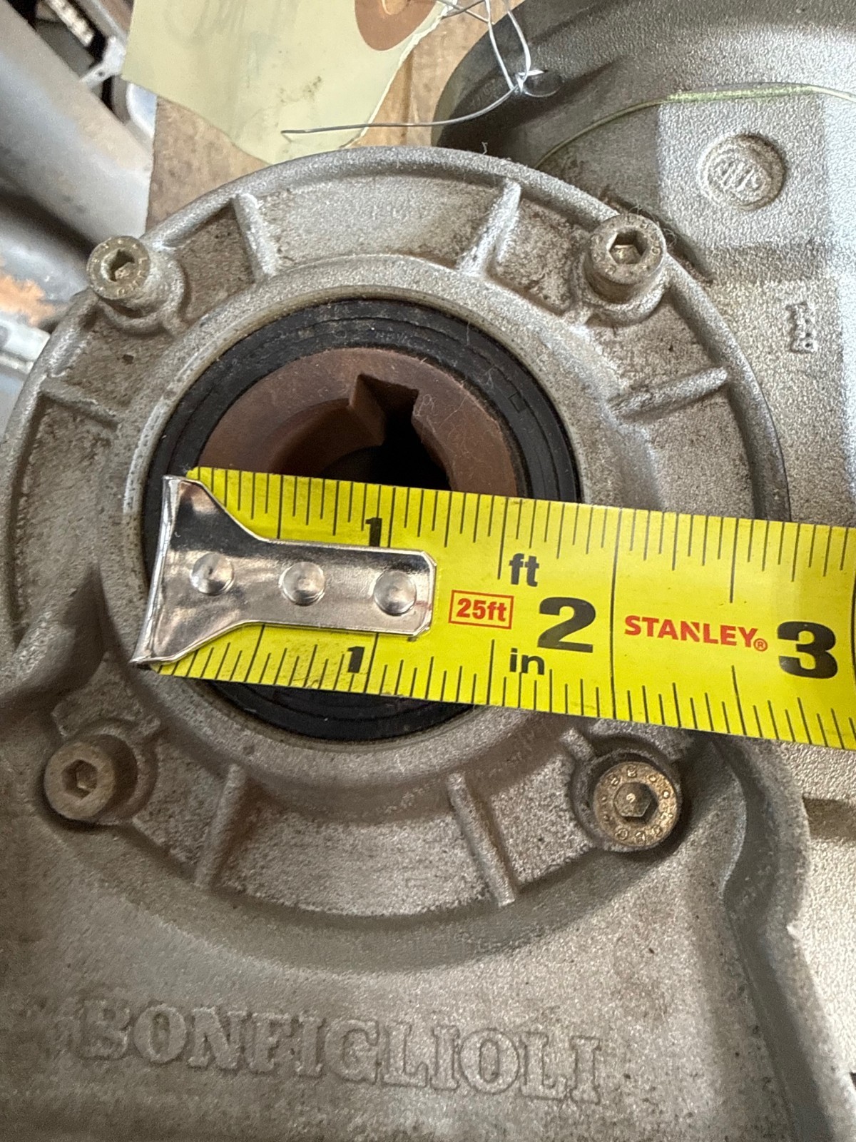 ELSTO TRANSMISSION GEAR REDUCER 1XQD MOD MVF49VP63 80 TO 1 RATIO