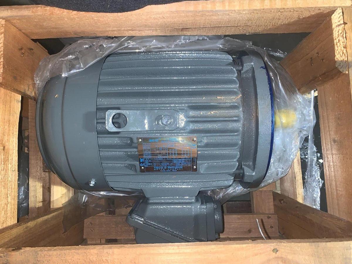 Motor 5 HP Electric TECO WESTINGHOUSE Max SE MODEL NV0052C RPM 3485 230/460 V