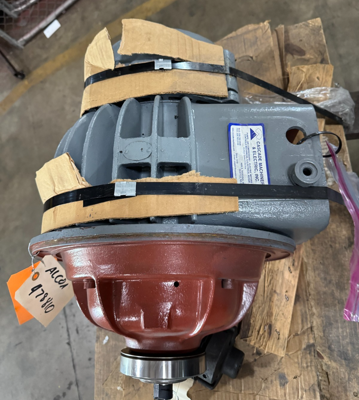DEMAG CRANE MOTOR FOR DEMAG P30,4/1. 6 TONS SPEED W1 250/440V 3 PH 60HZ 9.1 A