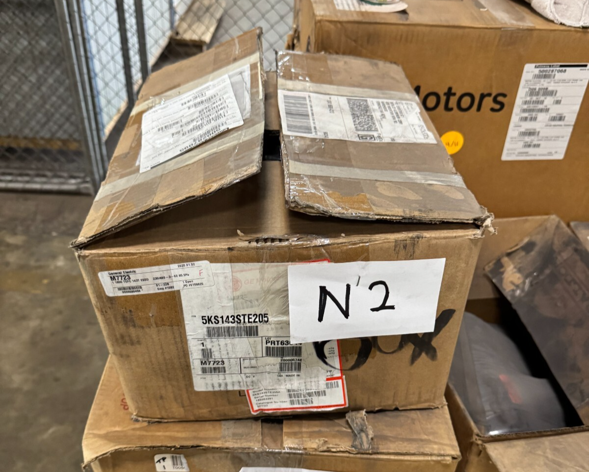 GE MOTOR N2 1 HP  5KS143STE205A 1750 RPM 208-230/460 V 2.8 1.4 AMP 3 PH  FR 143T